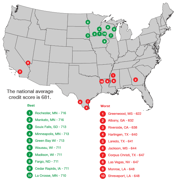 US map with chart